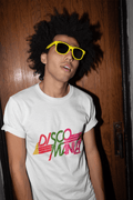 Disco Mania T-Shirt / White - Future Past Clothing