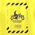Official Hacienda FAC51 Skull Poster T-Shirt / Gold - Future Past Clothing