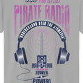 Pirate Radio T-Shirt / Grey - Future Past Clothing