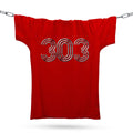 Chrome 303 T-Shirt / Red - Future Past Clothing