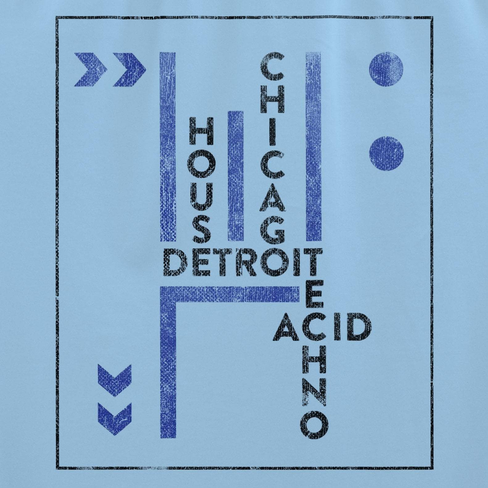 Detroit Chicago House Techno Remix T-Shirt / Light Blue – Future