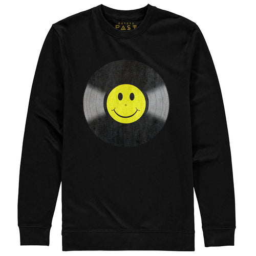 Vinyl Smiler Premium Sweatshirt / Black