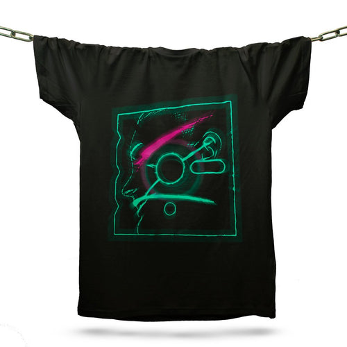 Lady In The Floppy Disc T-Shirt / Black - Future Past Clothing