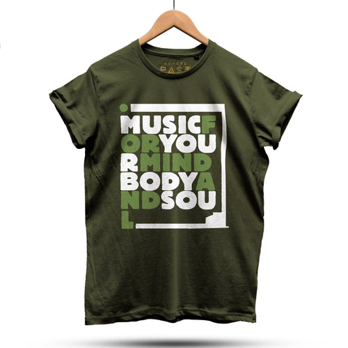 Remix Music For Soul T-Shirt / Khaki - Future Past Clothing
