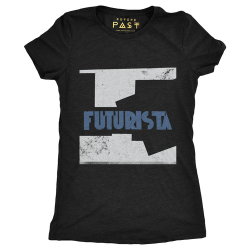 Futurista Women's T-Shirt / Black - Future Past Clothing