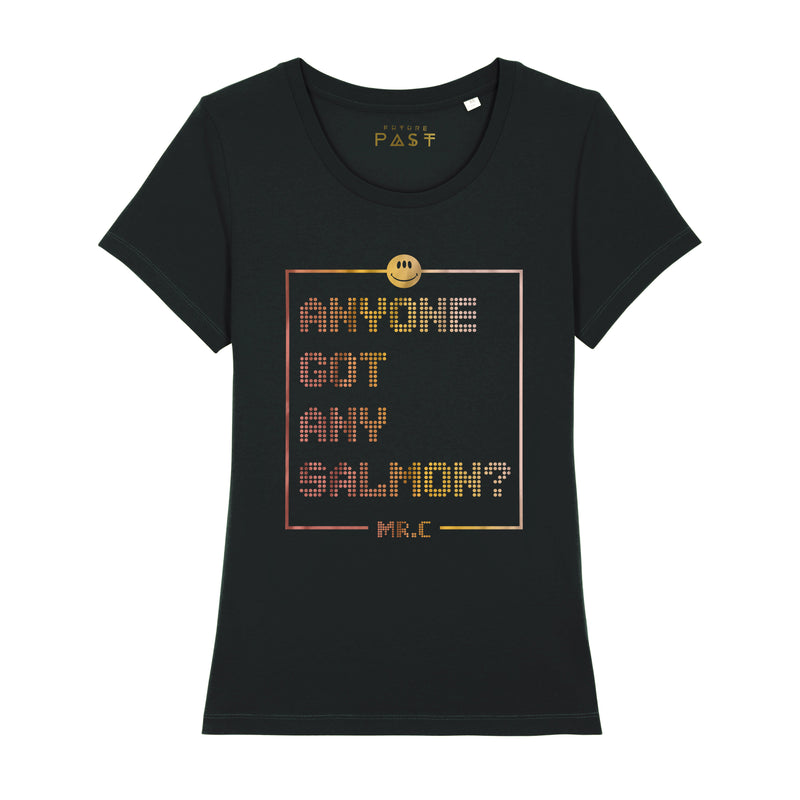 Mr. C Official Salmon Women's T-Shirt / Black