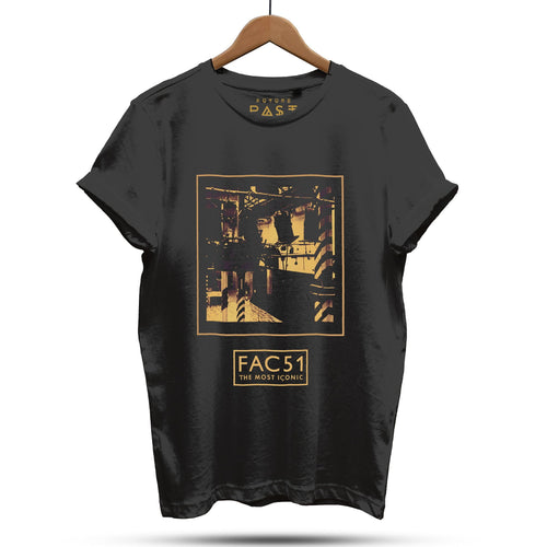 Official Hacienda FAC51 Dancefloor T-Shirt / Black - Future Past Clothing