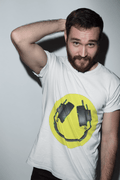 Headphone Smiler T-Shirt / White - Future Past Clothing